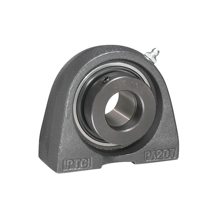 Iptci Tapped Base Pillow Block Ball Bearing Mounted Unit, 1.25 in Bore, Eccentric Collar Locking NAPA206-20